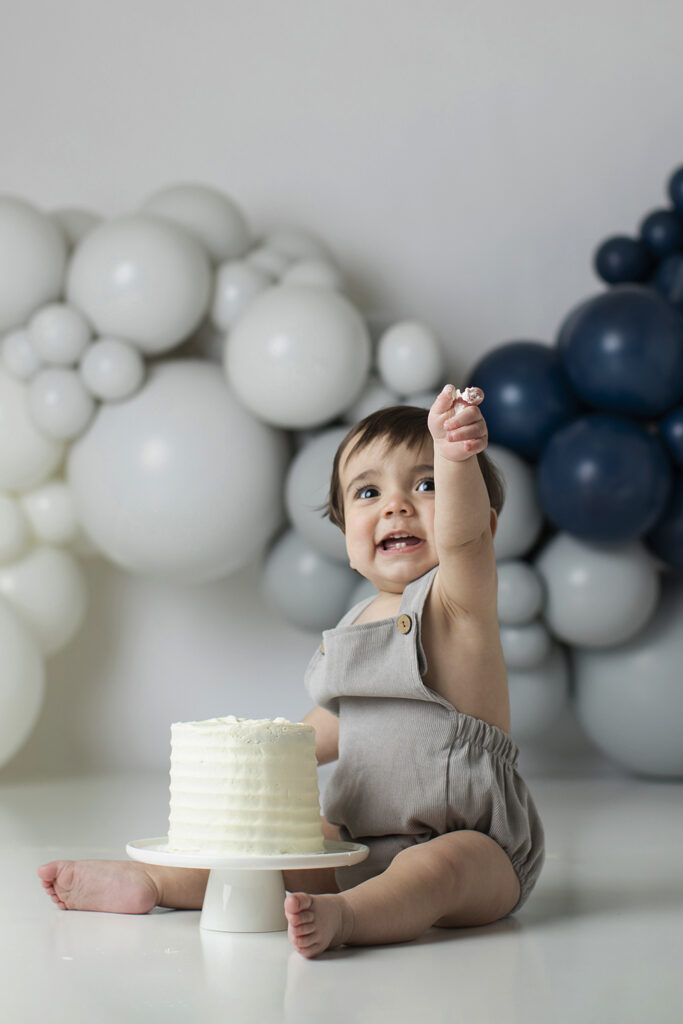 Cake Smash Photo Session at Brooklyn Baby Photo Studio in Windsor Terrace Brooklyn, NY